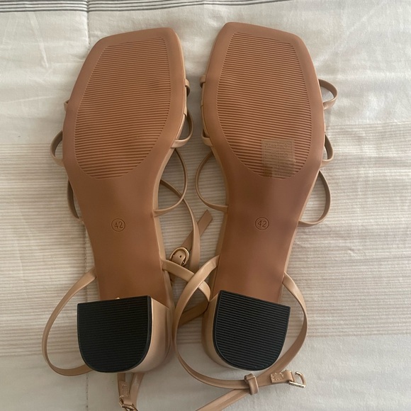 Nude Strappy Heels - Picture 3 of 5